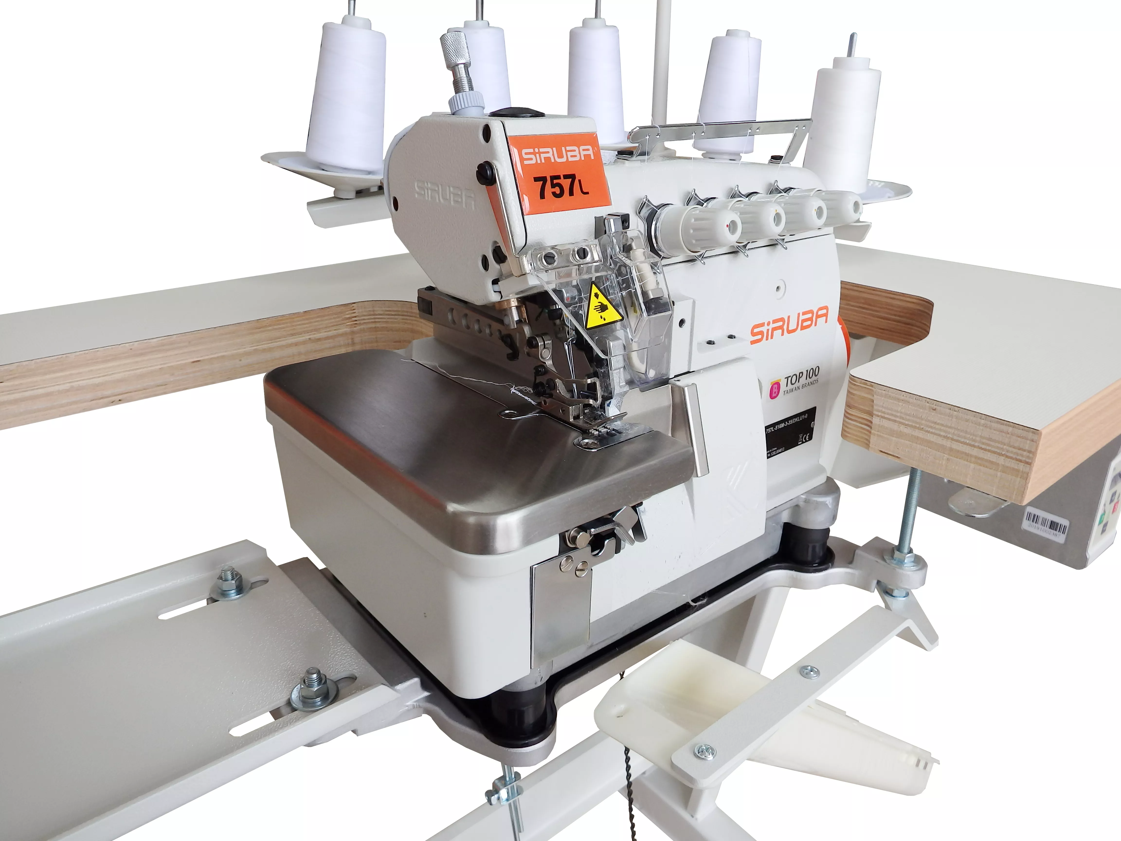 SIRUBA 757L516M335/DKLU Owerlok 5nitkowy, rozstaw(3+5) LED, Direct Drive