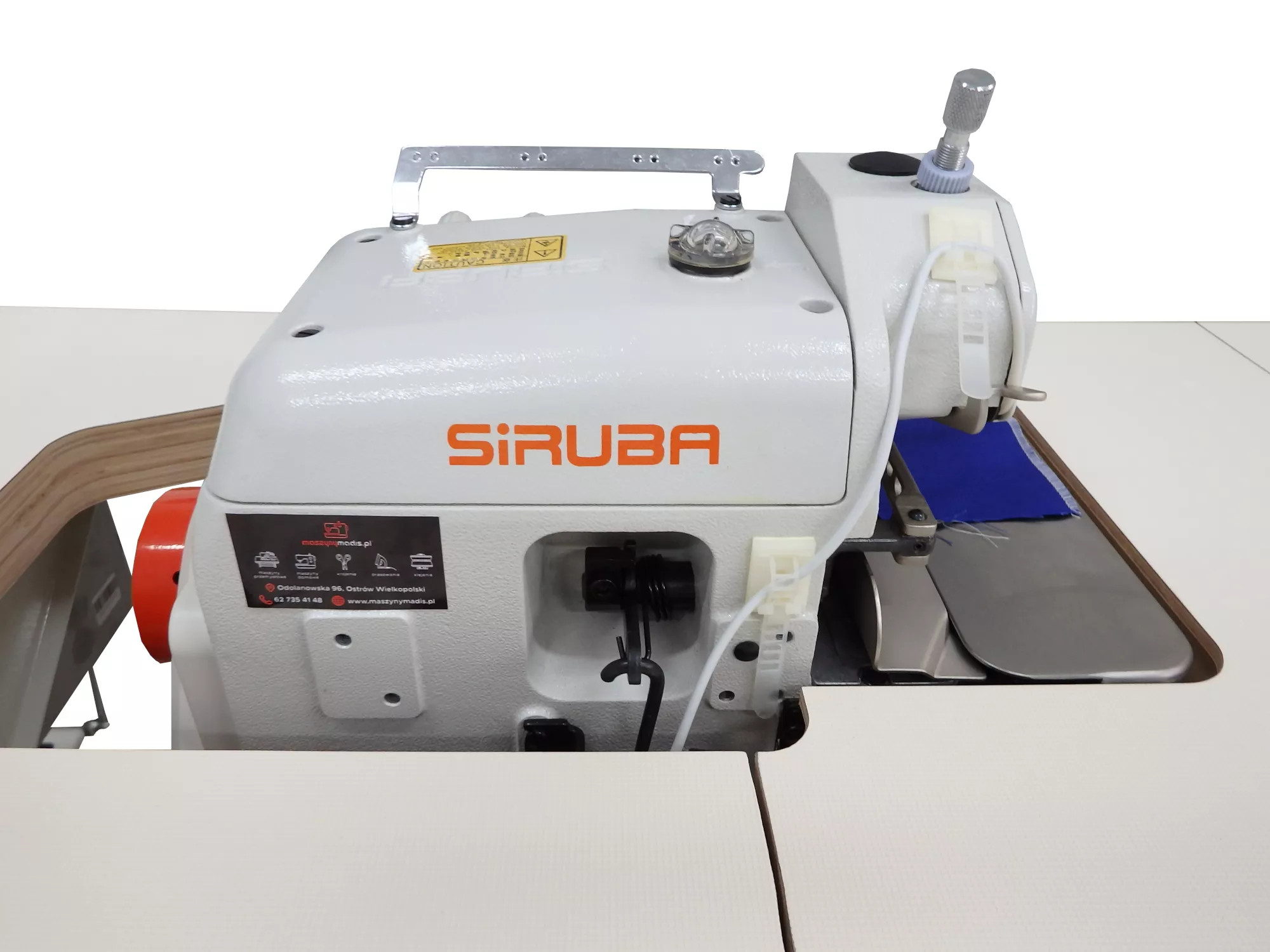 SIRUBA 737L504M304/DKLU, Owerlok 3nitkowy, LED, DirectDrive