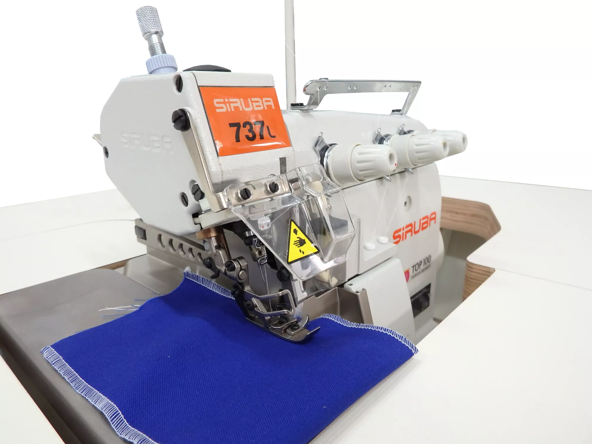 SIRUBA 737L504M304/DKLU, Owerlok 3nitkowy, LED, DirectDrive