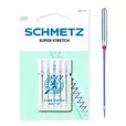 HAx1 SP 75 Igły do owerloków domowych  do stretchu i dzianin SUPER STRETCH SCHMETZ op.5szt.