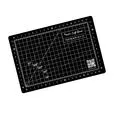 Mata podkładowa do cięcia 22x15 cm TEXI BLACK samoregenerująca dwustronna czarna