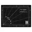 Mata podkładowa do cięcia 22x15 cm TEXI BLACK samoregenerująca dwustronna czarna