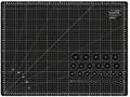 Mata podkładowa, samoregenerująca, dwustronna, czarna, TEXI BLACK 45x30 cm