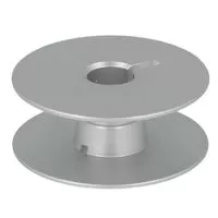 Szpulka aluminiowa pełna 239729QWS z nacięciami powiększona, do stebnówek z obcinaniem i bez obcinania