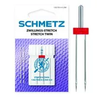 130/705 H-S-ZWI-4.0 75 Igły do stretchu i dzianin podwójne SCHMETZ do maszyn domowych op.1szt.