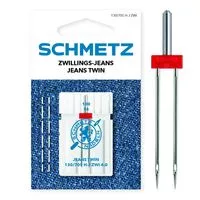 130/705 H-J-ZWI-4.0 100/16 Igły podwójne do jeansu SCHMETZ do maszyn domowych op.1szt.