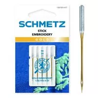 130/750 H-ET 90 Igły do haftu złote SCHMETZ do maszyn domowych op.5szt.