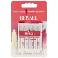 130/705 H-M Igły do jedwabiu i mikrofazy BEISSEL mix 2x60, 2x70, 1x80 do maszyn domowych op.5szt.