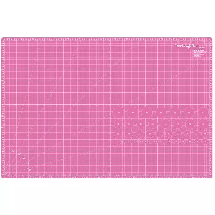 Mata podkładowa, samoregenerująca, dwustronna, różowa, TEXI PINK 90x60 cm