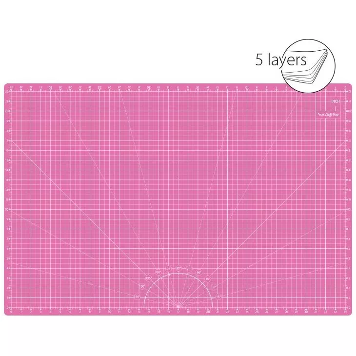 Mata podkładowa, samoregenerująca, dwustronna, różowa, TEXI PINK 90x60 cm