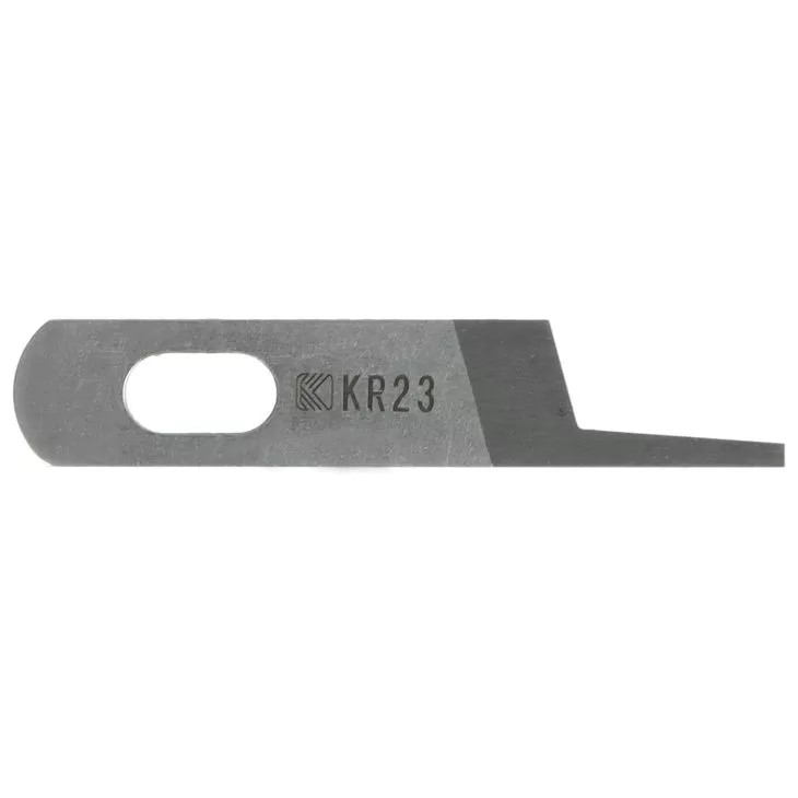 KR23 Nóż górny widiowy płaski szeroki do owerloka Siruba 700F, 700K, Juki MO6500