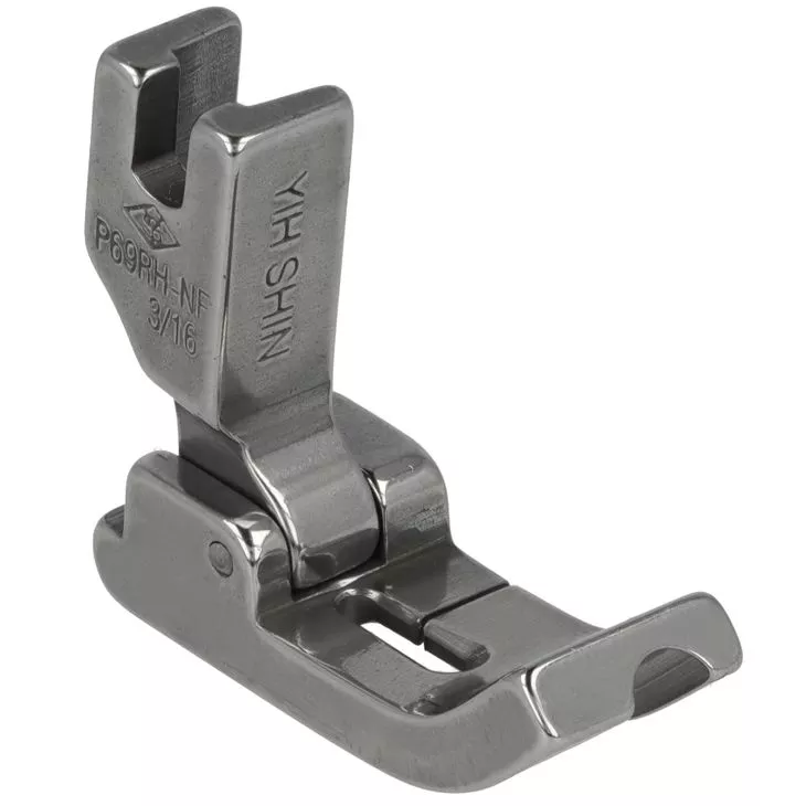 P69RH-NF 3/16 Stopka do wszywania kedry 4,8mm transport igłowy prawa z przegubem
