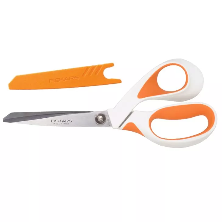 FISKARS Razoredge Softgrip 1070078 Nożyczki krawieckie 21 cm do tkanin z osłoną ostrza