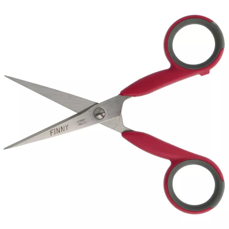 KRETZER FINNY ZIPZAP/HOBBY 780213 - Nożyczki krawieckie 13 cm do nitek i haftu, ostre czubki