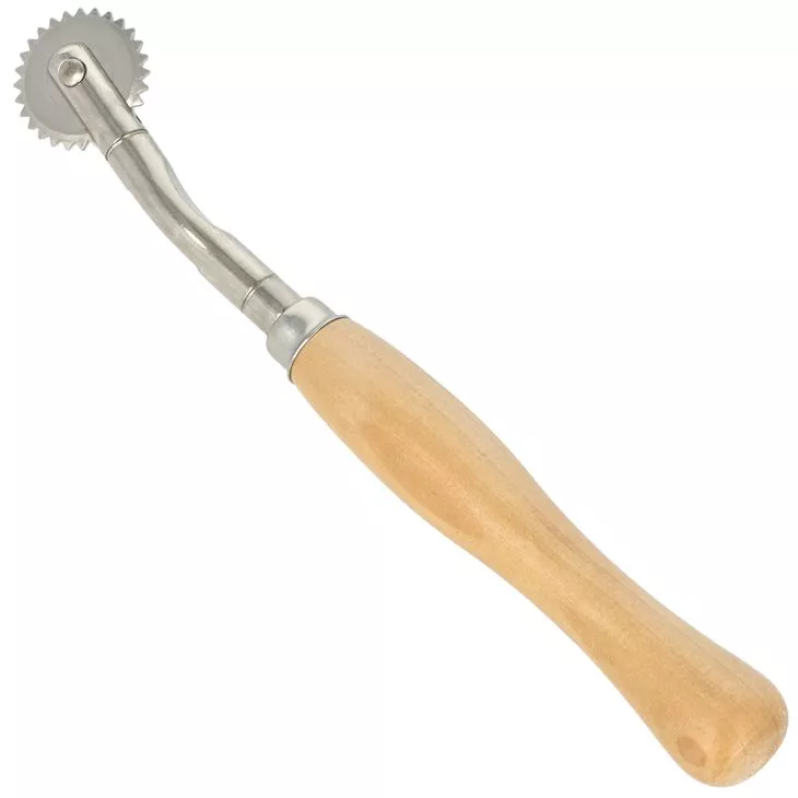 Radełko 15,5cm DW-PPT20-S P ząbkowane ostrze, drewniany uchwyt