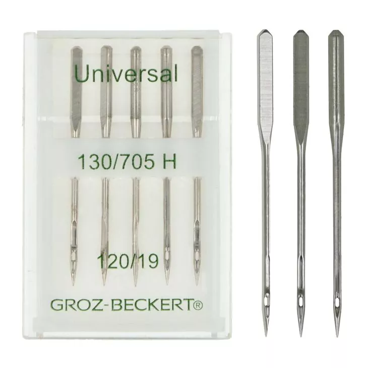 130/705 H 120 Igły GROZ BECKERT do tkanin do maszyn domowych 5szt.