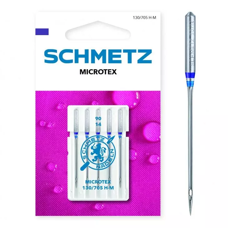 130/705 H-M Igły do jedwabiu i mikrofazy SCHMETZ do maszyn domowych mix 2x60, 2x70, 1x80 op.5szt.