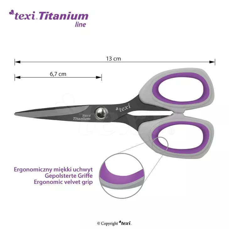 Nożyczki krawieckie TITANIUM Ti514