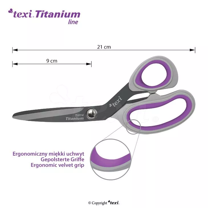 Nożyczki krawieckie TITANIUM Ti814