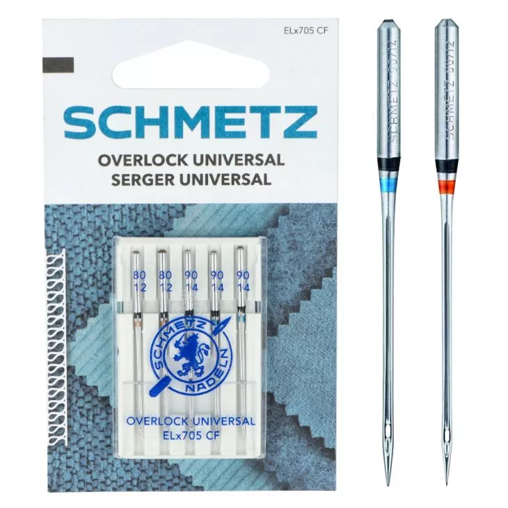 ELx705 Igły do coverlocków domowych do stretchu i dzianin mix 2x80, 3x90 SCHMETZ op.5szt.